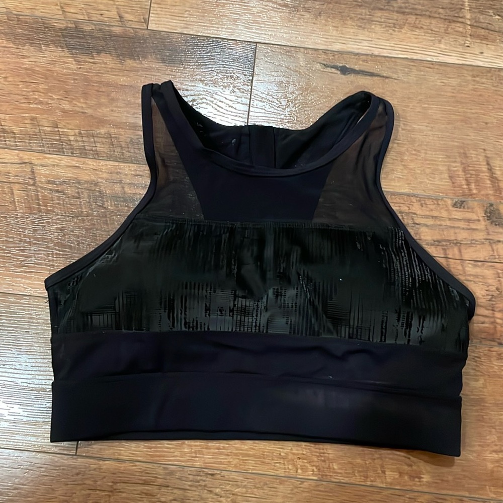 LIKE NEW!! Black Zyia bomber bra - Medium